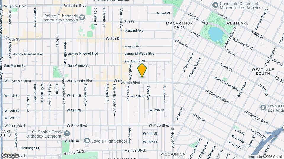 984 S Westmoreland Ave Mapa y Detalles de la Ubicación