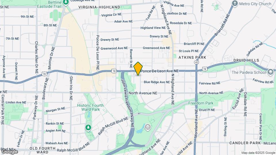 676 NE Linwood Ave Map and Location Details