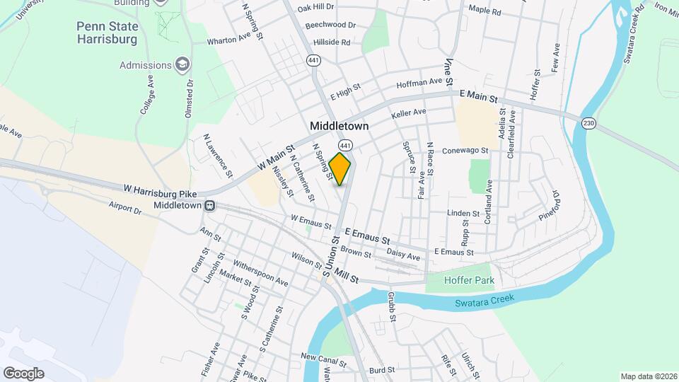 136 N Spring St Map and Location Details