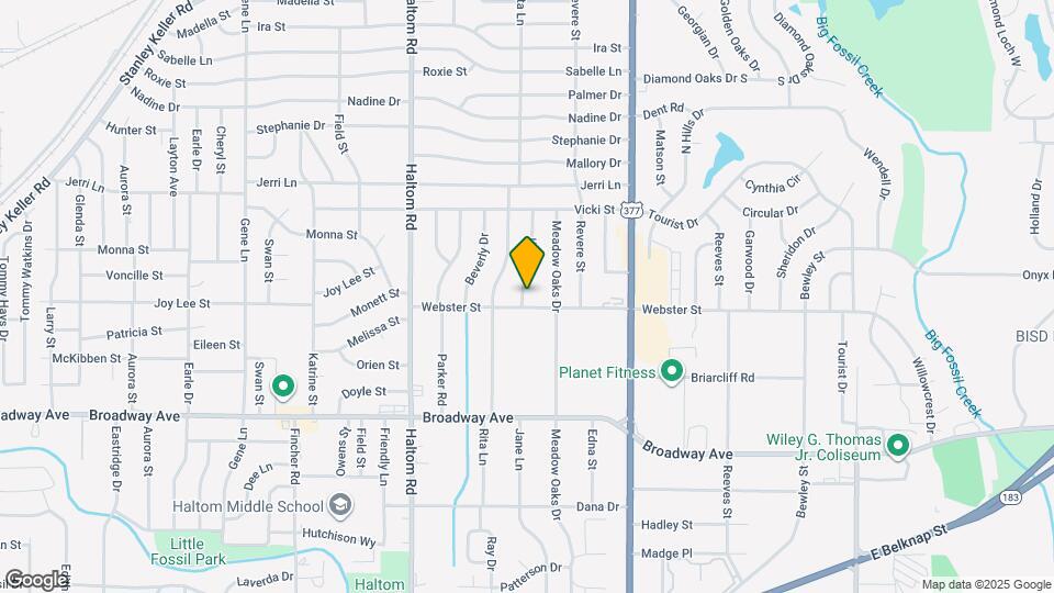 3504 Jane Ln Map and Location Details