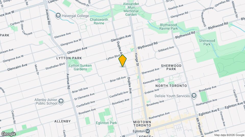 86 Albertus Ave Map and Location Details