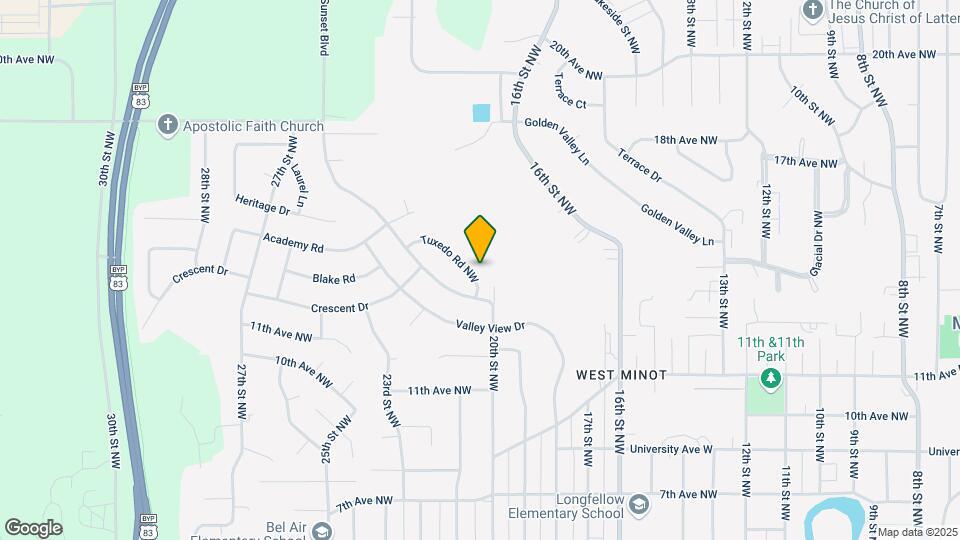 1304 Tuxedo Rd NW Map and Location Details