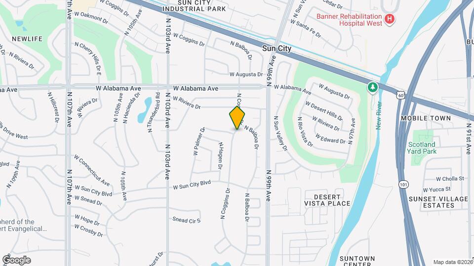 11801 N Coggins Dr Mapa y Detalles de la Ubicación