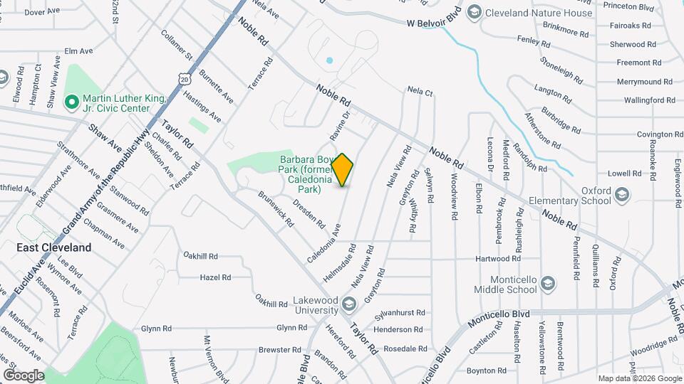 898 Caledonia Ave Map and Location Details