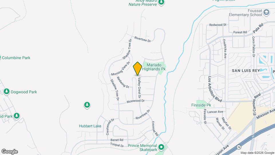 799 Valley Crest Dr Map and Location Details