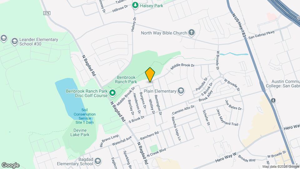 803 Middle Brook Dr Map and Location Details