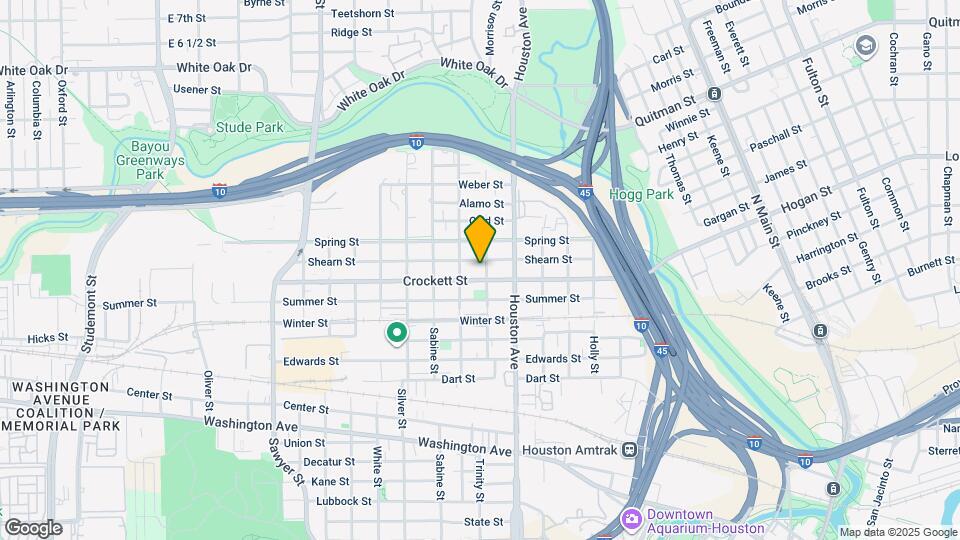 1604 Crockett St Map and Location Details