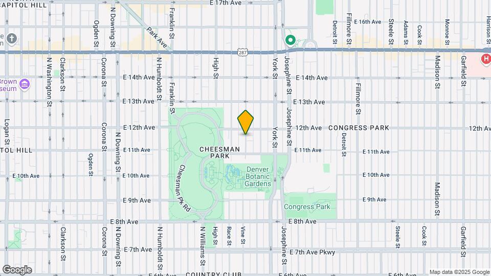 1166 Vine St Mapa y Detalles de la Ubicación