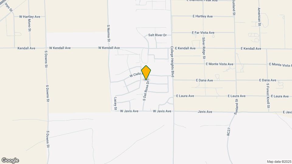 2313 S Del Rosa Dr Map and Location Details