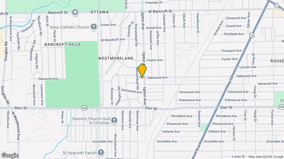 1907 Oakwood Ave Mapa y Detalles de la Ubicación