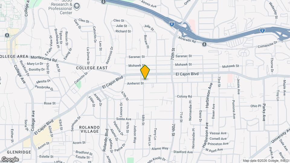 6820 Amherst St Map and Location Details