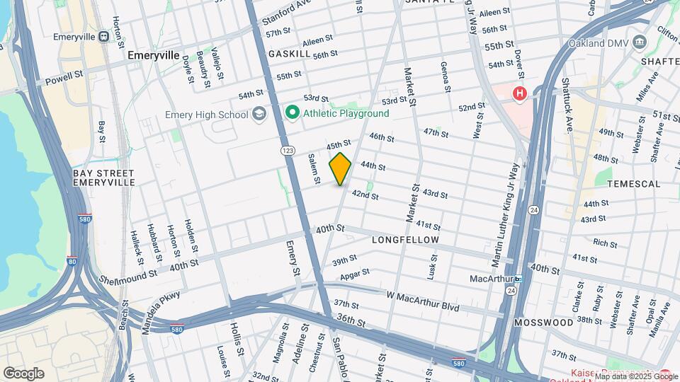 4119 Adeline St Map and Location Details