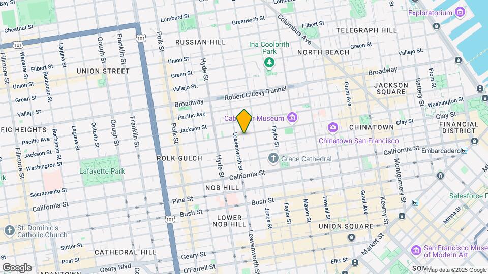 1351 Washington St Map and Location Details