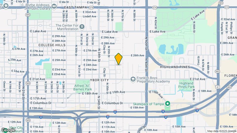 3607 E 24th Ave Mapa y Detalles de la Ubicación