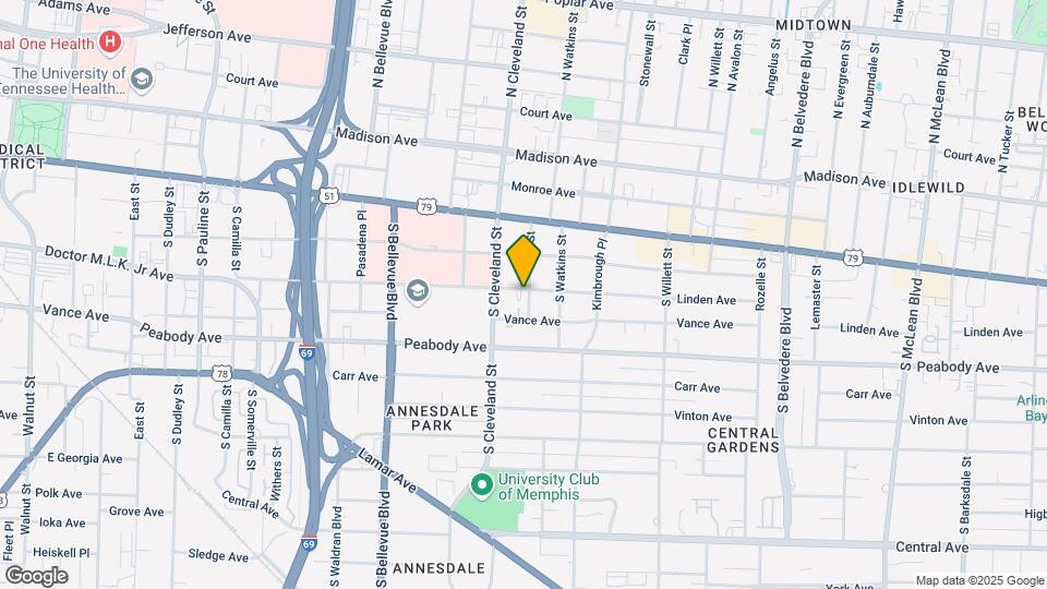 1377 Linden Ave Map and Location Details