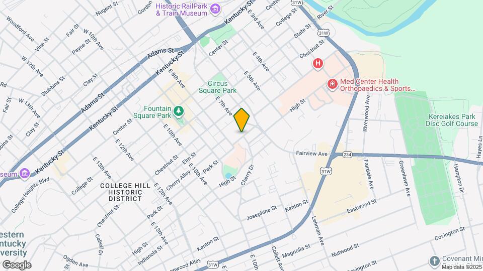 645 Park St Map and Location Details