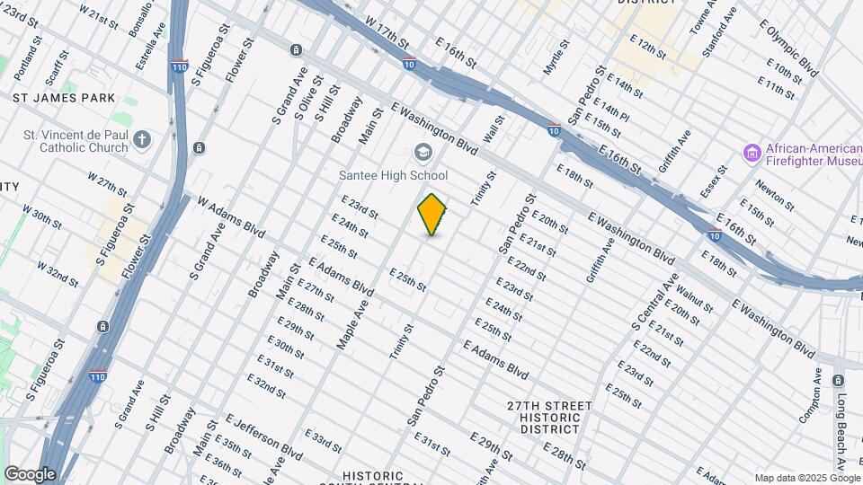 501-505 E 23rd St Mapa y Detalles de la Ubicación