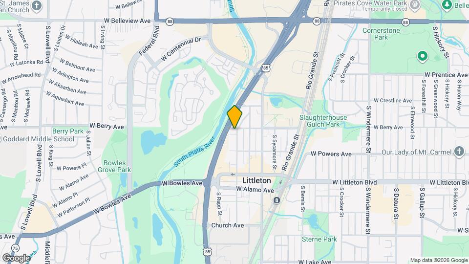 5519 S Curtice St Map and Location Details