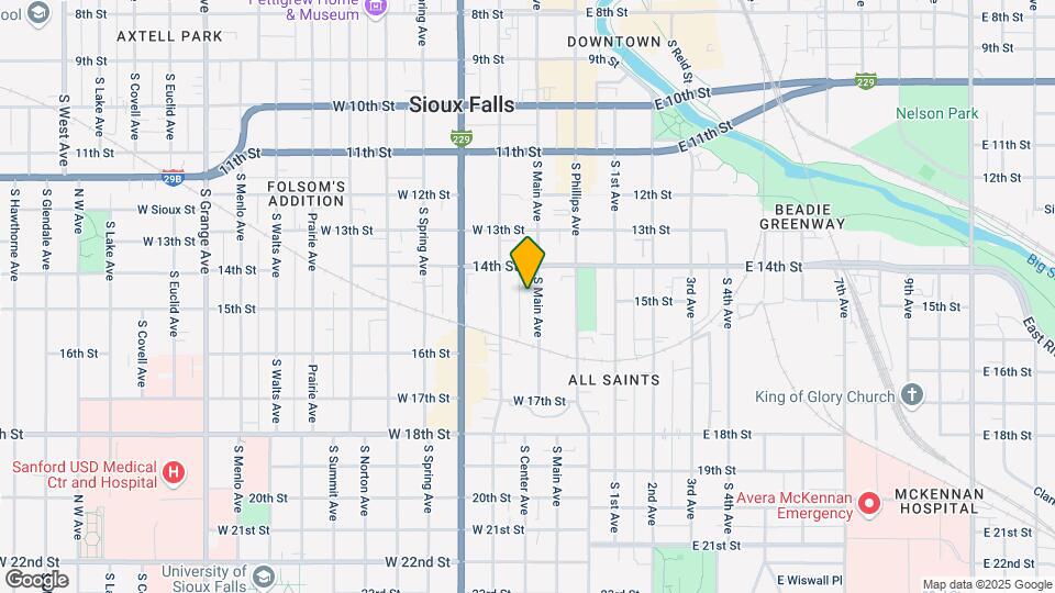 619 S Main Ave Map and Location Details