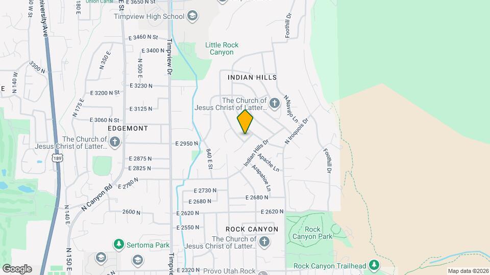 2954 Apache Ln Map and Location Details