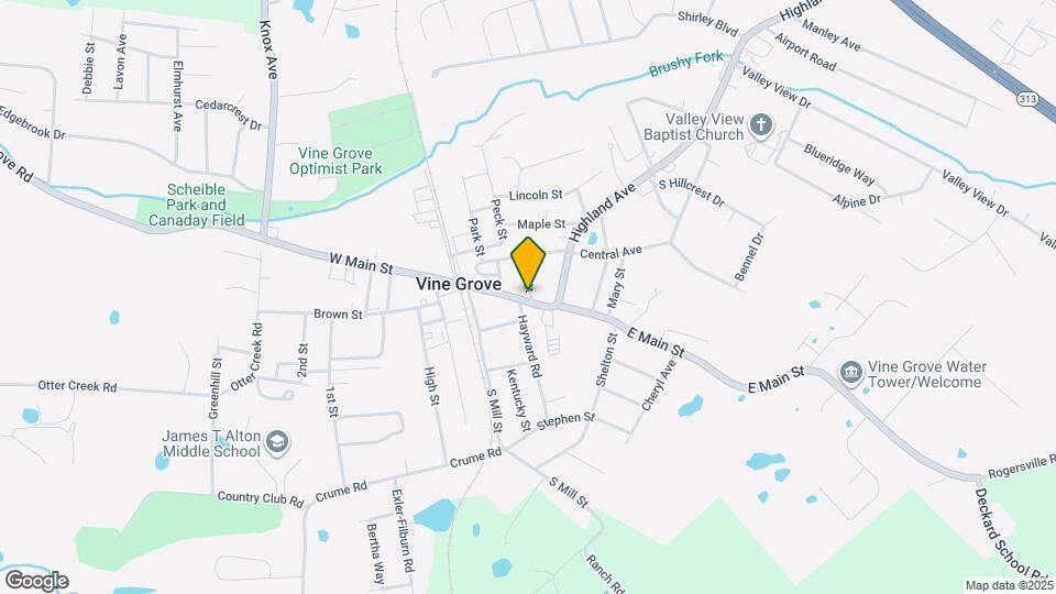 301 E Main St Map and Location Details