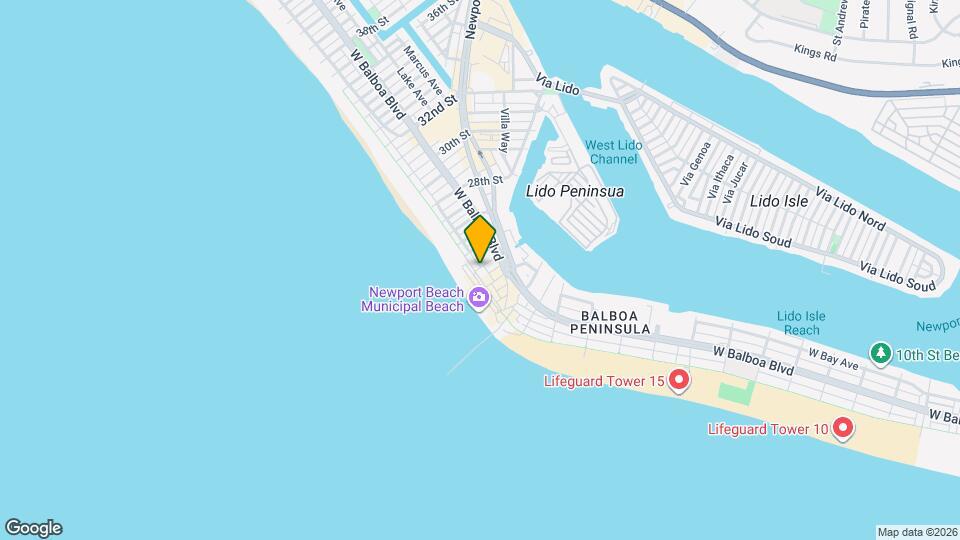 2214 W Oceanfront Map and Location Details