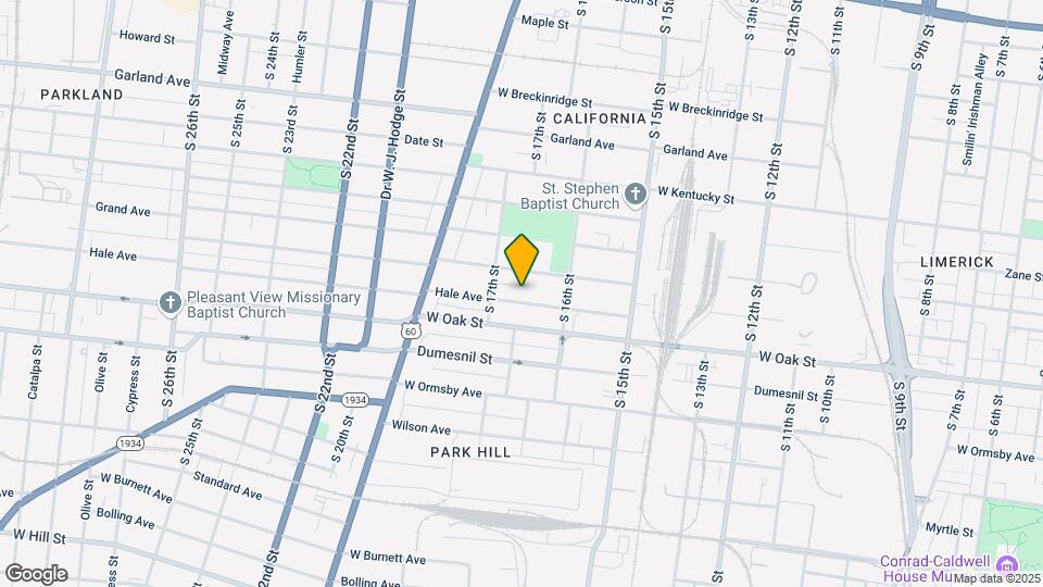 1641 Hale Ave Map and Location Details