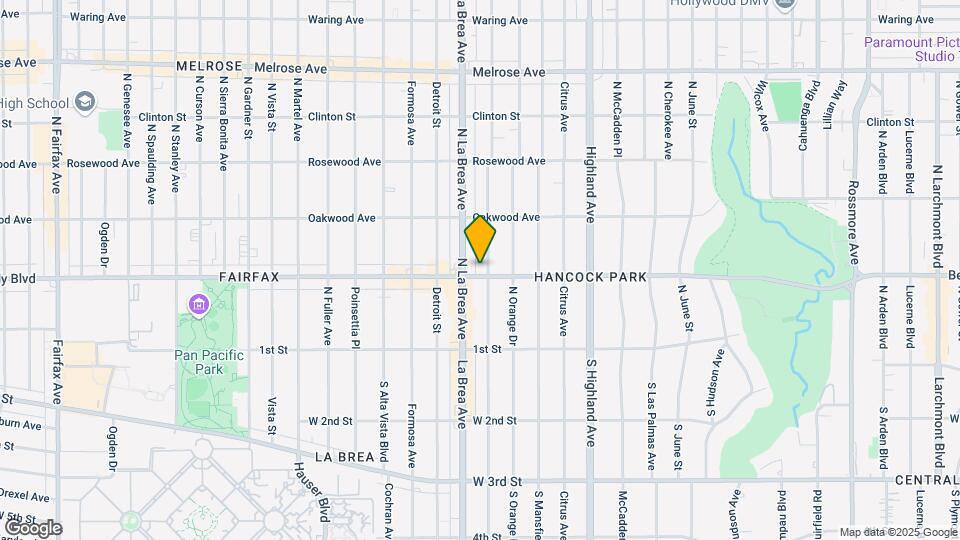 301-309 N Sycamore Ave Mapa y Detalles de la Ubicación