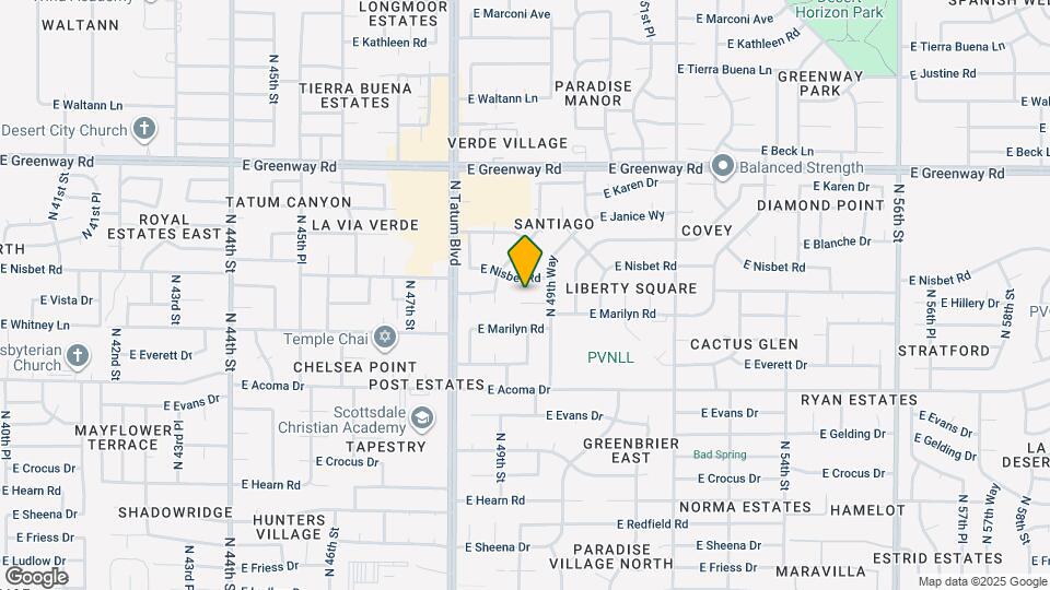 4924 E Hillery Dr Map and Location Details
