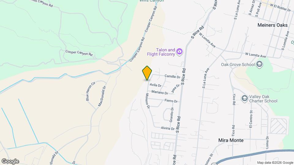 883 Moreno Dr Mapa y Detalles de la Ubicación