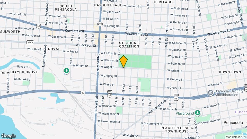 291 N K St Map and Location Details