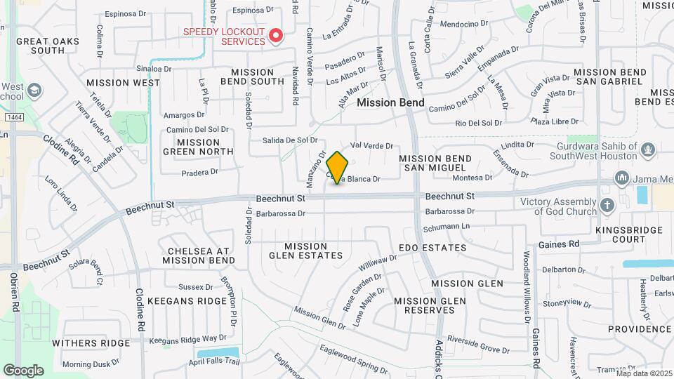 16026 Beechnut St Map and Location Details