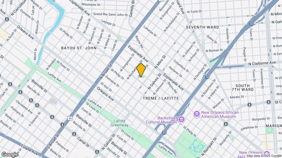 2325 Ursulines Ave Map and Location Details