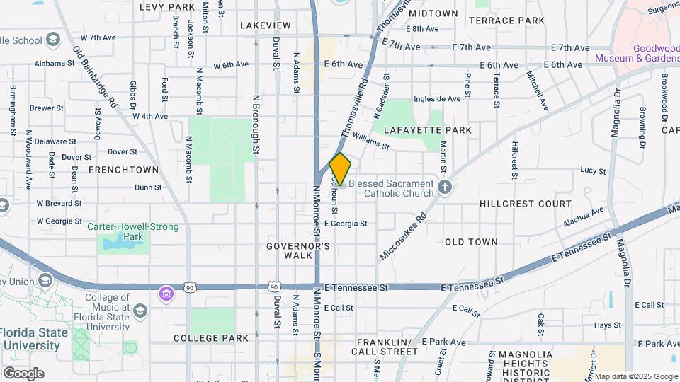 715 N Calhoun St Mapa y Detalles de la Ubicación