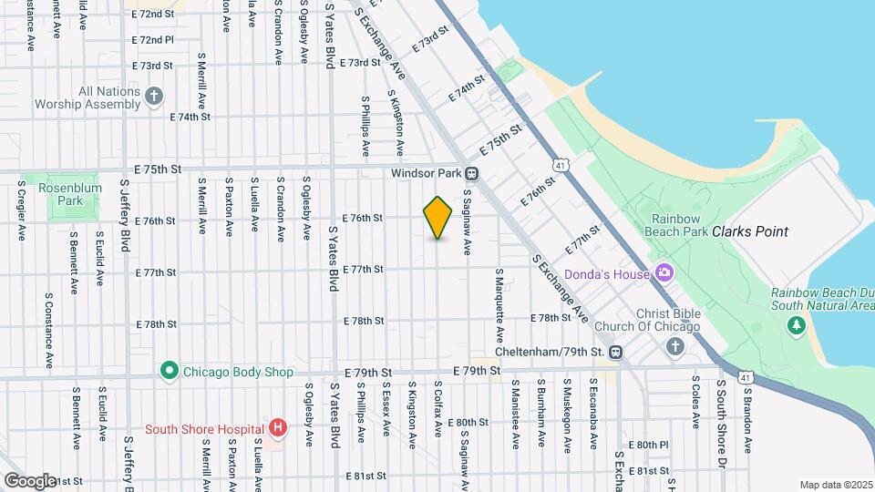 7639 S Colfax Ave Mapa y Detalles de la Ubicación