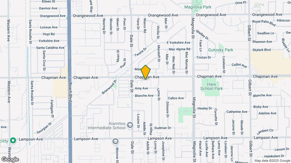 8602 Chapman Ave Map and Location Details