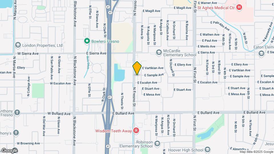6238 N Fresno St Map and Location Details