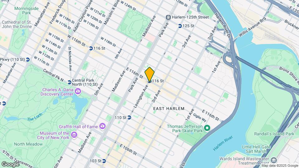 150 E 116 Street Map and Location Details