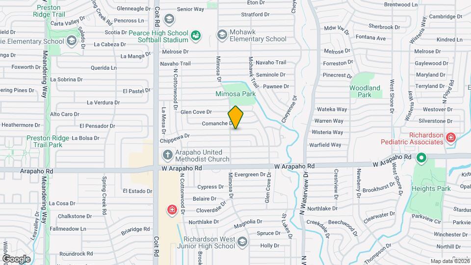 1232 Chippewa Dr Map and Location Details