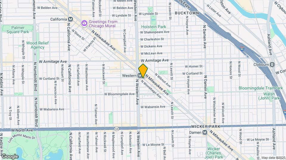 1875 N Winnebago Ave Map and Location Details