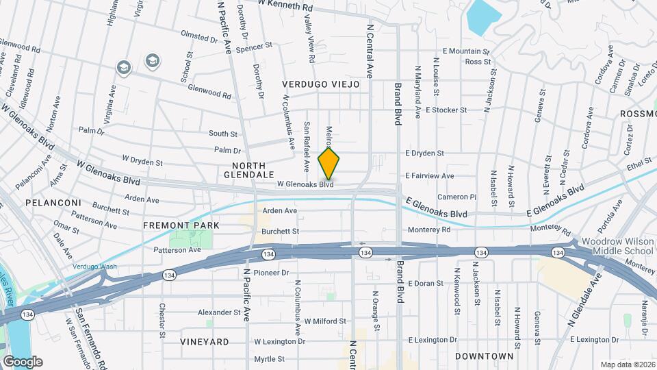 Glenoaks Apartments Map and Location Details