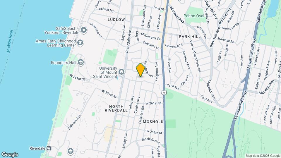 405 W 263rd St, Unit 2nd floor Map and Location Details