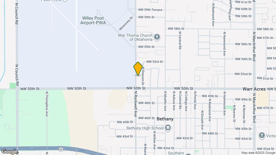 5202 N Rockwell Ave Mapa y Detalles de la Ubicación