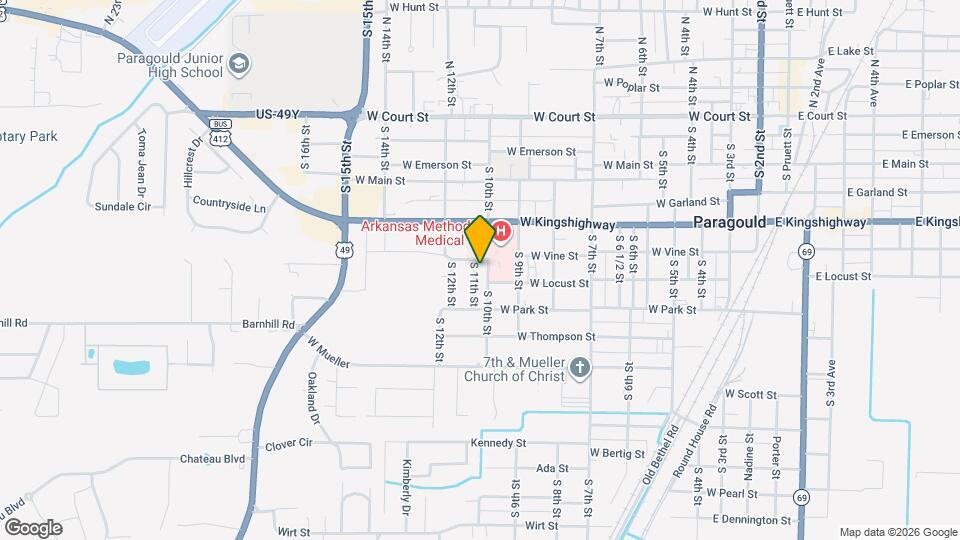 603 S 11th St Map and Location Details