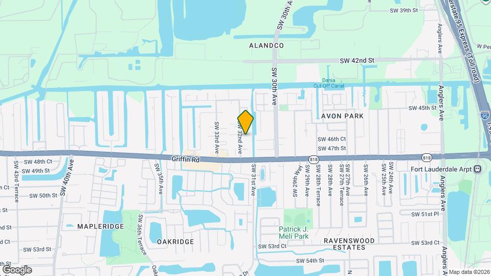 4664 SW 32nd Ave Map and Location Details