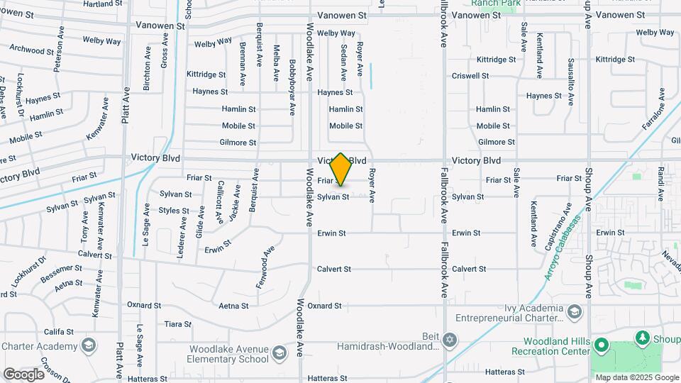 23057 Sylvan St Map and Location Details