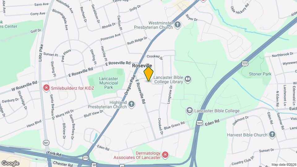 520 Hedgerow Ln Map and Location Details