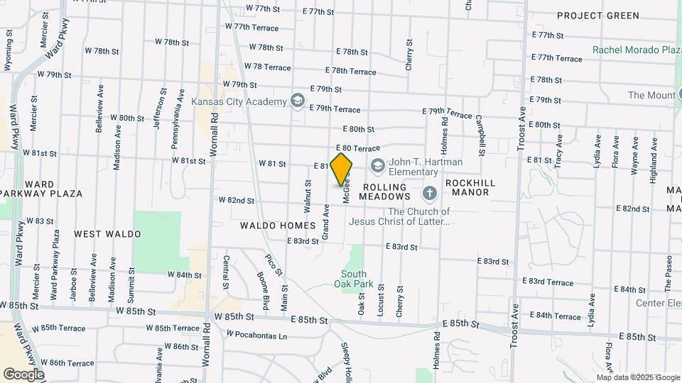 8130 McGee St Map and Location Details