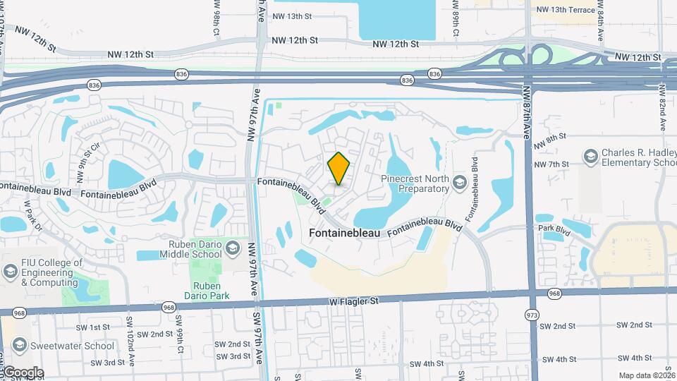 9403 Fontainebleau Blvd, Unit 110 Map and Location Details
