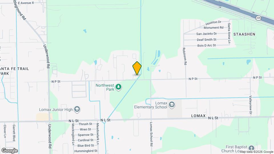 1407 Bayou Glen Dr Map and Location Details
